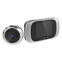 2 8 inch lcd electronic door peephole home security camera viewer long standly take photo door eye night vision digital doorbell