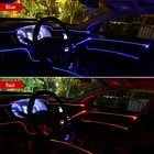 Автомобиль холодная линия Гибкая отделка внешний свет логотип для Toyota Prius RAV4 значок Camry Corolla Yaris Prado Авто аксессуары для интерьера