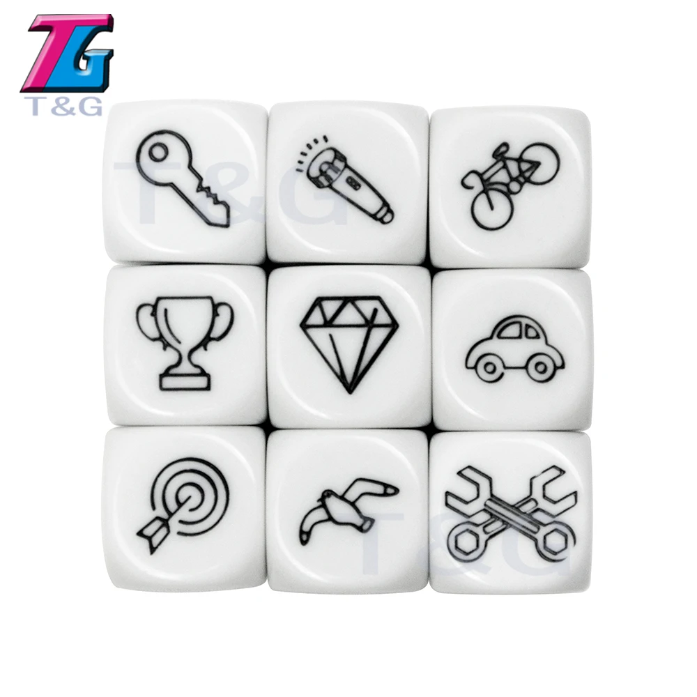 9 шт. Набор кубиков пазлов для игры в кости Imagine Foster Imagination Story Cubes тренировка