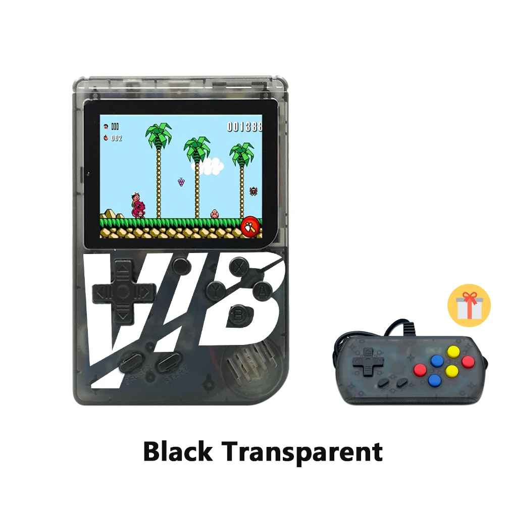 New Super VIB Vibration Games Retro Video game handheld game console Built-in 8 Bit 30 VIB game Mini consola portatil gift - Цвет: Vib-Tr-Black