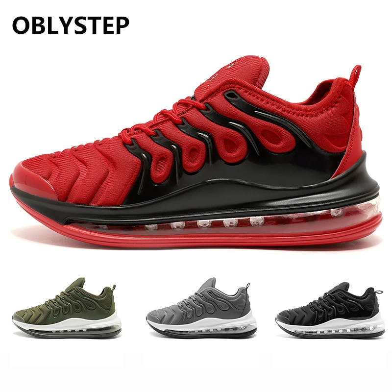 

OBLYSTEP Men's Vulcanized Casual Shoes Sports Shoes Men's Breathable Non-slip Full Palm Air Cushion Bullet Series Men's Shoes