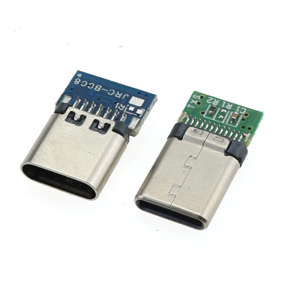 10 штук в наборе USB 3 1 Тип C разъем 24 штифтов мужской/муфтовый стыковочный