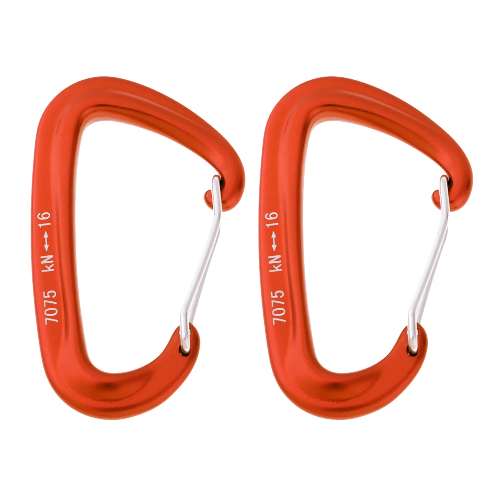 

2 шт. защелкивающийся зажим провода ворота замок карабин крюк брелок зажим оранжевый