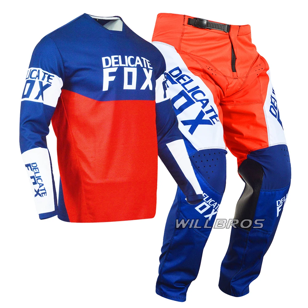 

2021 Delicate Fox Mountain Bicycle Offroad Suit 180 Gear Set For Honda Motorcycle Motocross Jersey Pants Mens Kits