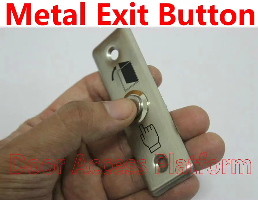 Металлическая кнопка выхода металлическая из нержавеющей стали для системы