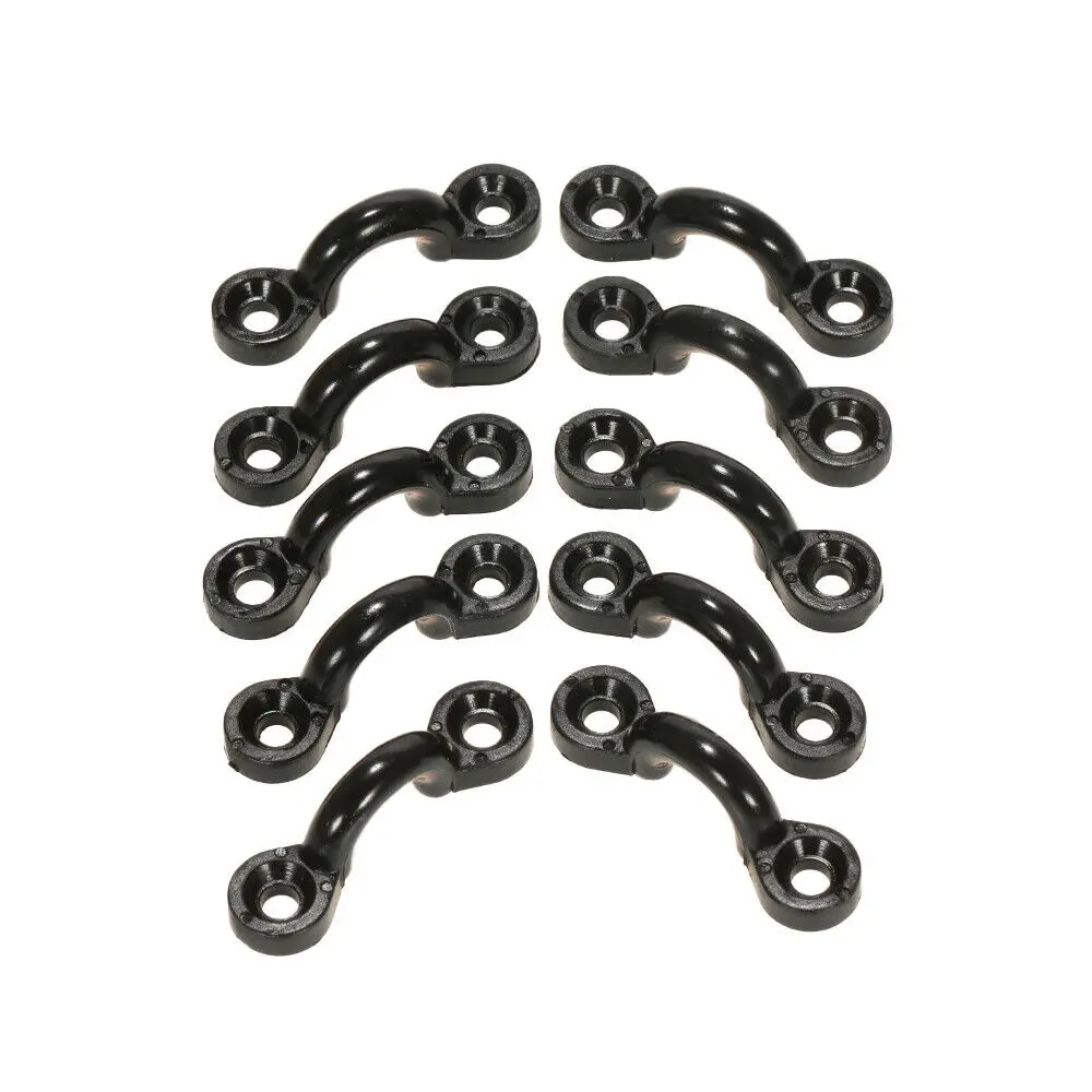 

50Pcs Kayak Canoe Boat Nylon Bungee Deck Loops Tie Down Pad Eyes
