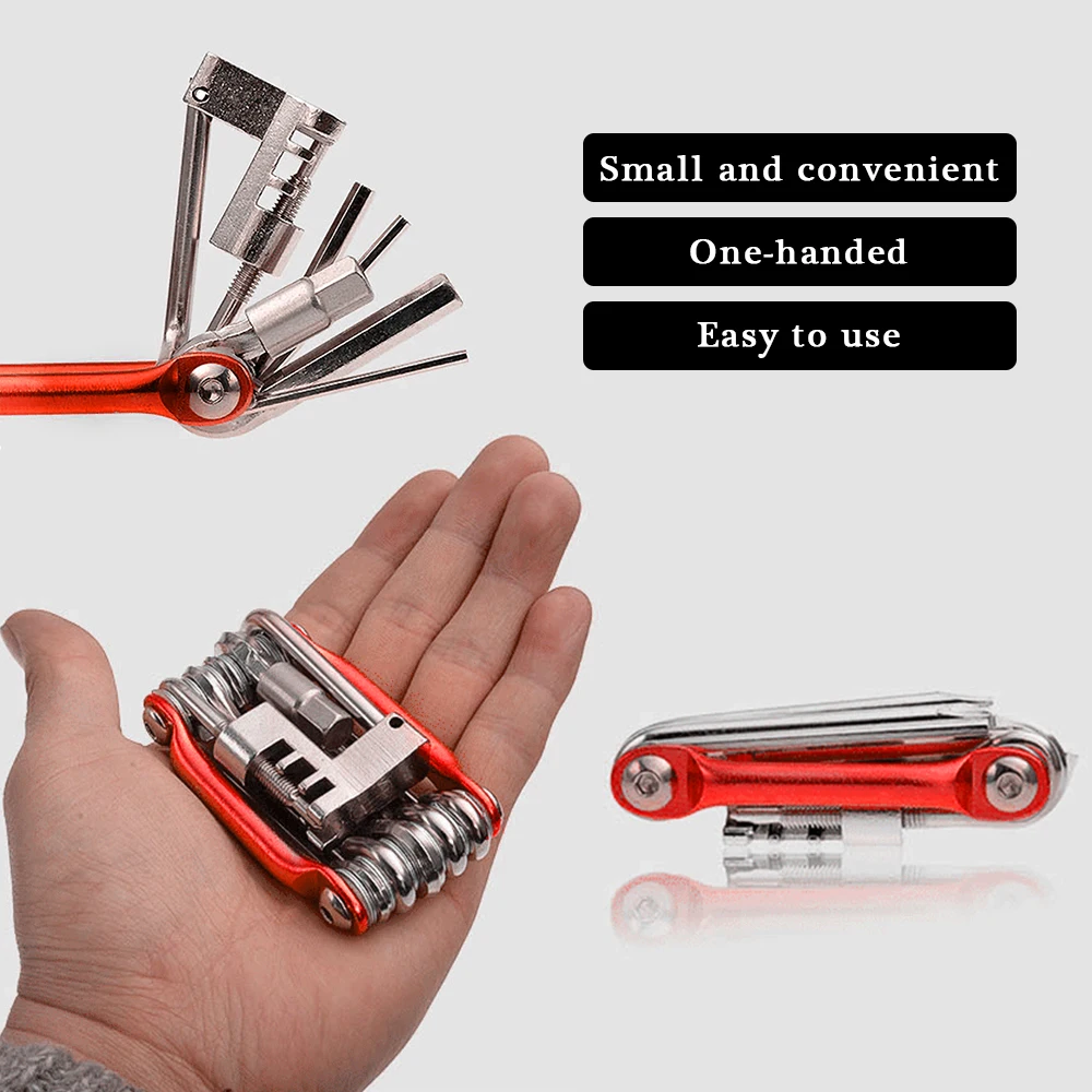 11 в 1 велосипед инструменты для ремонта комплект Портативный гаечный ключ из
