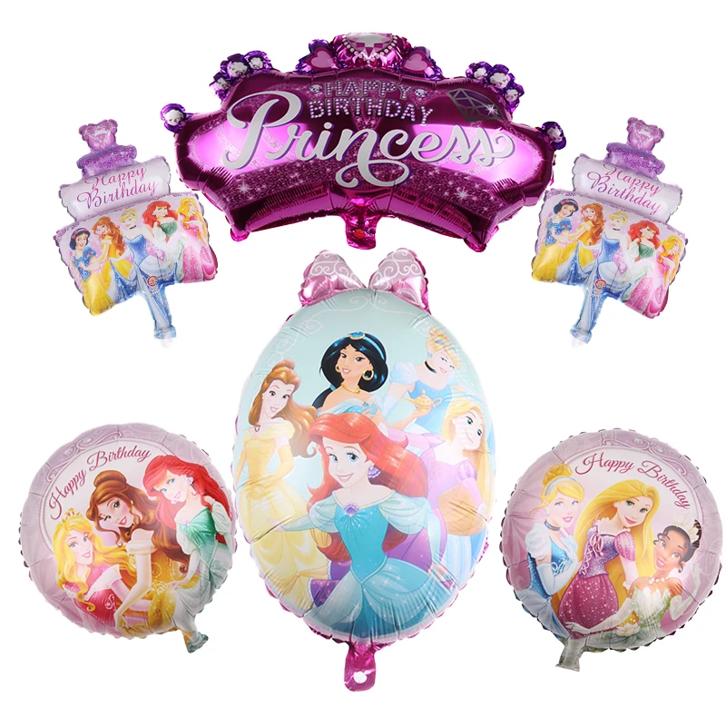 6 шт. Детские шары в виде Принцессы Диснея | Дом и сад