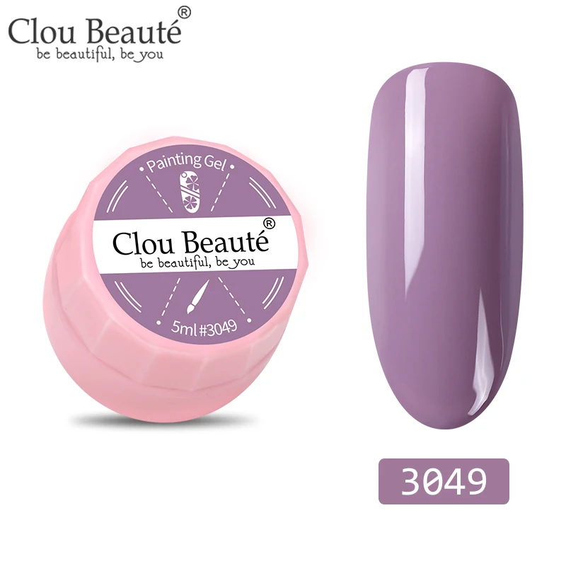 3049 Clou Beaute 72 цвета гель-краска УФ/светодиодный гель для ногтей замачиваемый дизайн ногтей светодиодный лак для ногтей УФ-гель для ногтей DIY Краска паук гель лак - Цвет: 3049