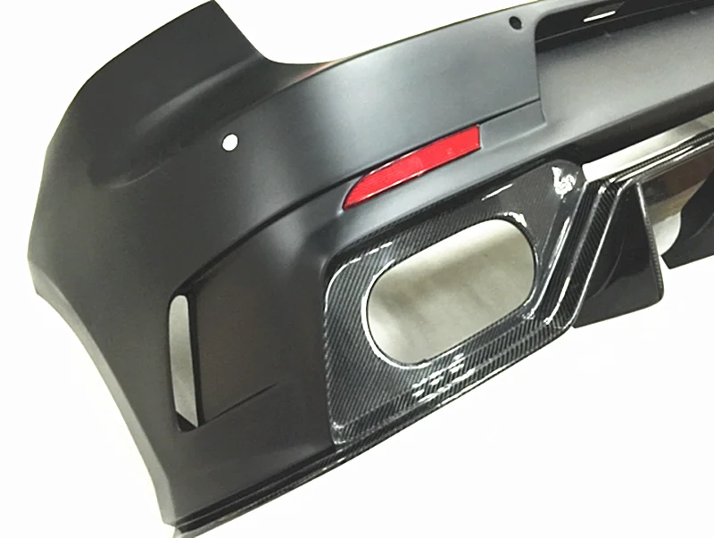 Углеродное волокно задний бампер Выпускной диффузор спойлер для Volkswagen VW Golf 7 2014