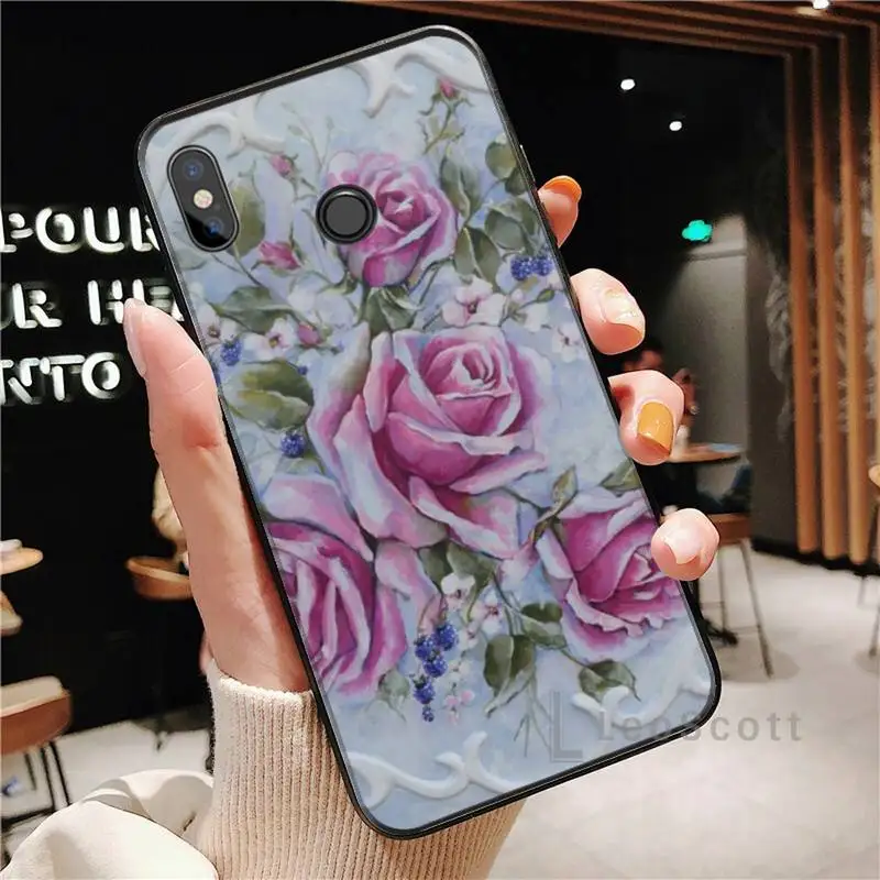 

Flower Emboss Phone Case For Xiaomi Redmi Note 4 4x 5 6 7 8 pro S2 PLUS 6A PRO