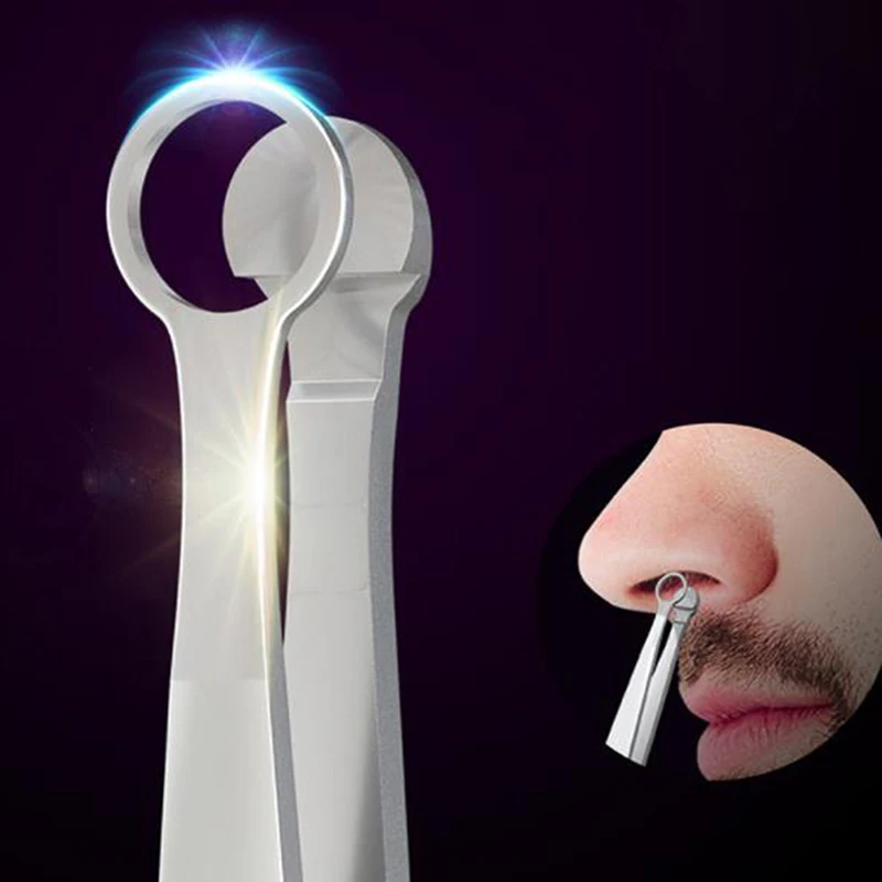 

Universal Nose Hair Trimming Tweezers Nose Trimmer Tweezer Round Tip Eyebrow