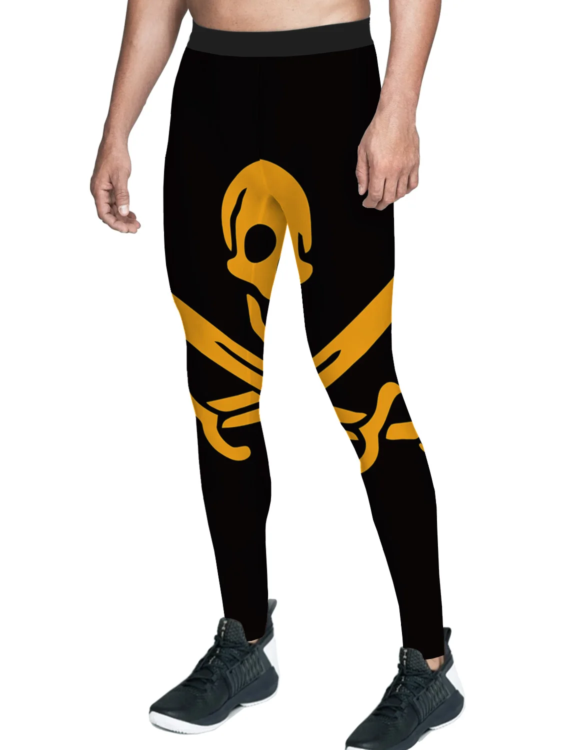 Брюки с рисунком пирата двойной нож крест Череп мультфильм мужчины счастливый