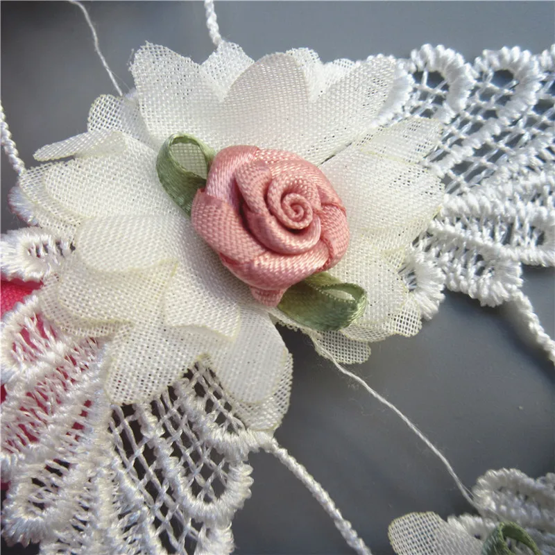 20x винтажная кружевная вышивка в виде крыла и розы лента с вышивкой тканевая