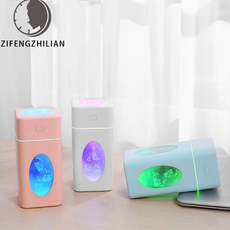 

New product 260ML Constellation Humidifier USB Air diffuseur Essential Aroma Diffuser Colorful Night Lamp Mist Maker For Car