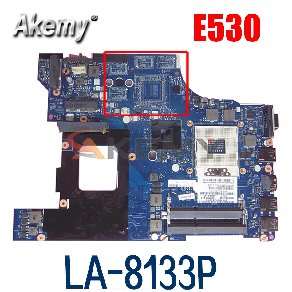 

Laptop motherboard For LENOVO ThinkPad Edge E530 HM77 Mainboard 04W4014 QILE2 LA-8133P SLJ8C DDR3