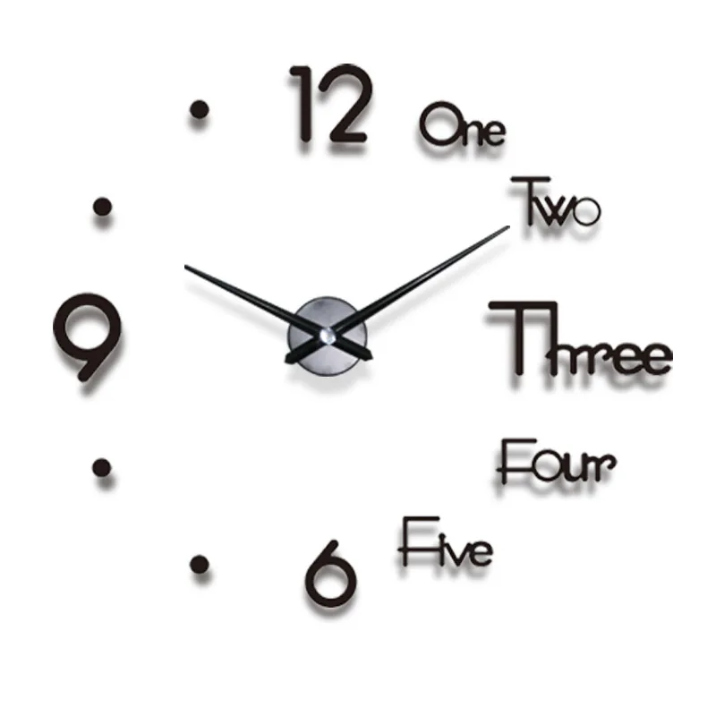 

Wall Clock Modern Design Acrylic Clocks Decor Aesthetic Room Decor Clock On the Wall Numbers Relojes de cuarzo horloge murale