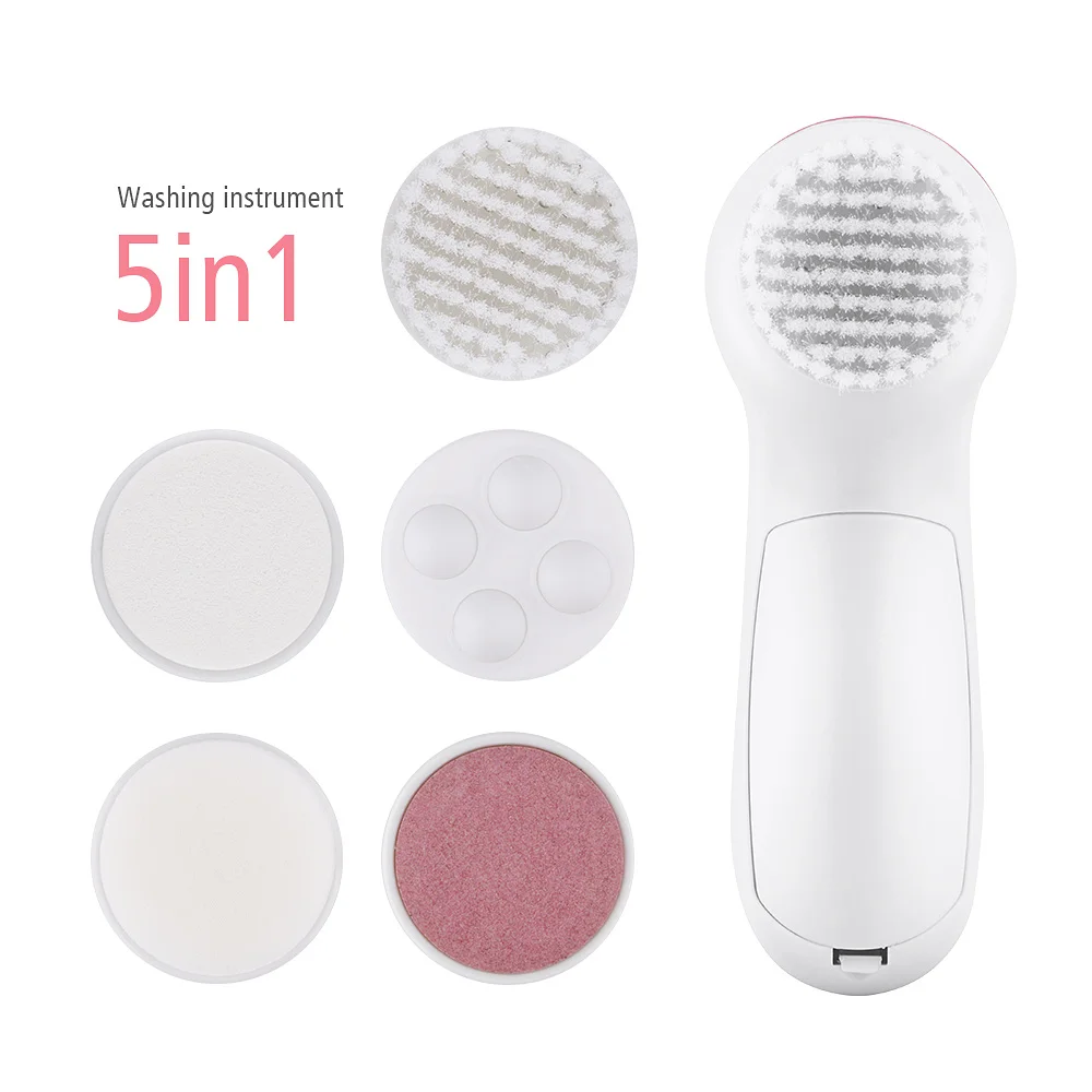Электрическая Очищающая щетка для лица Deep Clean 5 в 1 машинка мытья очиститель