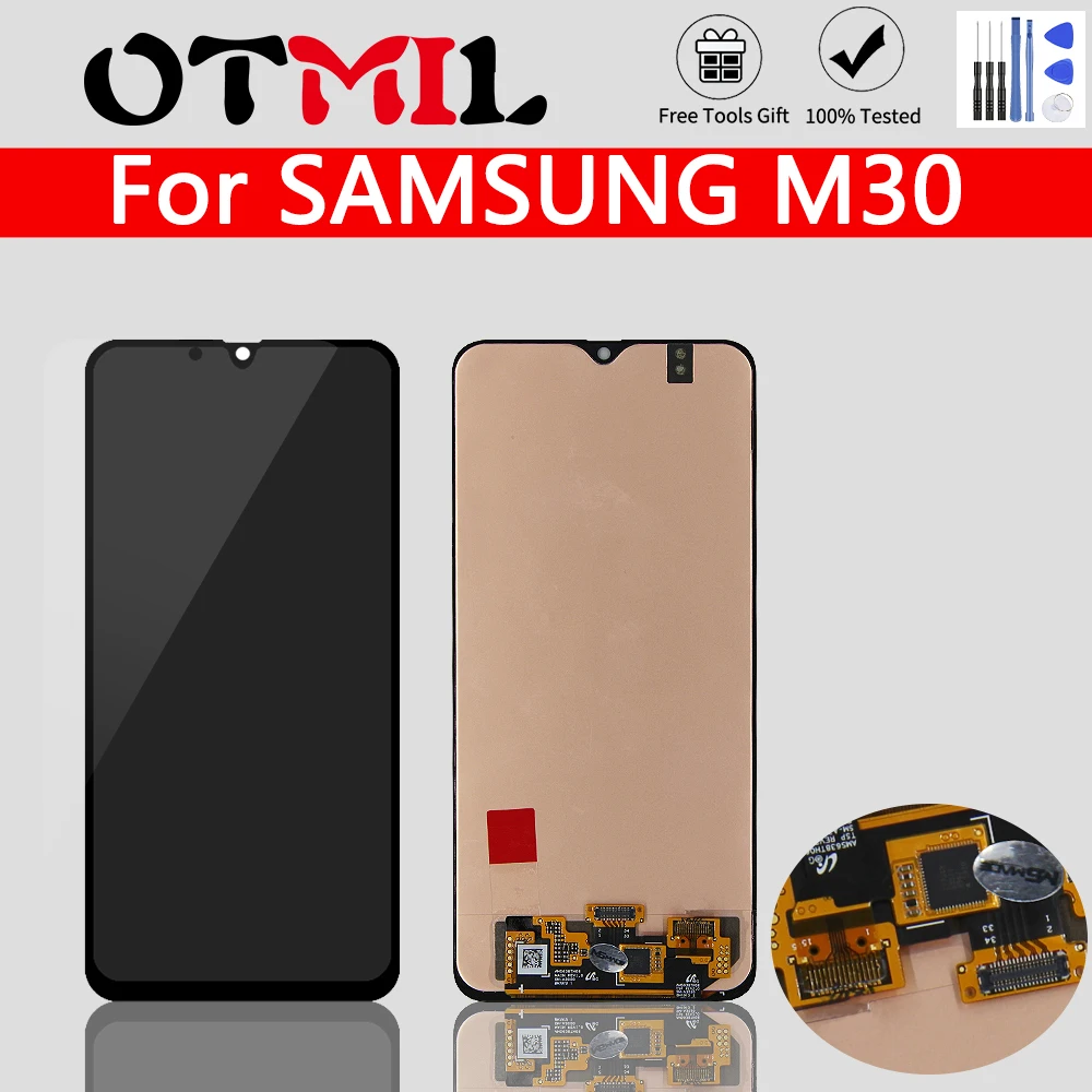 

Super AMOLED OLED 6,4 ''ЖК-дисплей для SAMSUNG M30 ЖК-дисплей с сенсорным экраном дигитайзер M305 A40S SM-A3050 LCD для Samsung A40S дисплей заменяемый
