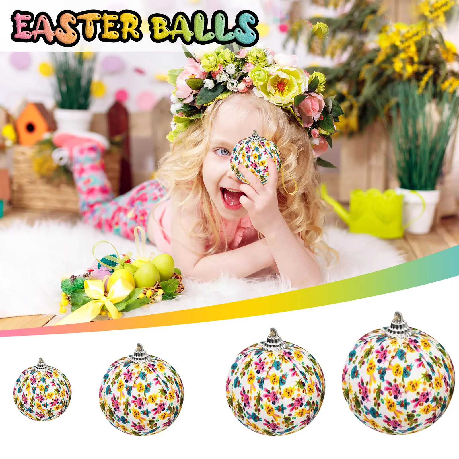 1 шт. Счастливой Пасхи красочные Пасхальный кролик бальное свадебное ремесла