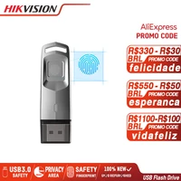 hikvision usb 3 0 pen drive f35 256gb 128gb 64gb 32gb with fingerprint recognition metal usb flash drive m200f