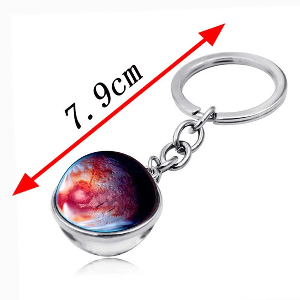 Космическая галактика луна земля туманность брелок солнечная система планета