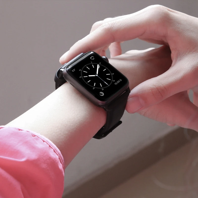 Винтажный ремешок из воловьей кожи для Apple Watch 44 мм 40 мм 42 мм 38 мм браслет iwatch 5 4 3 2 1 браслет с текстурой Crazy Horse