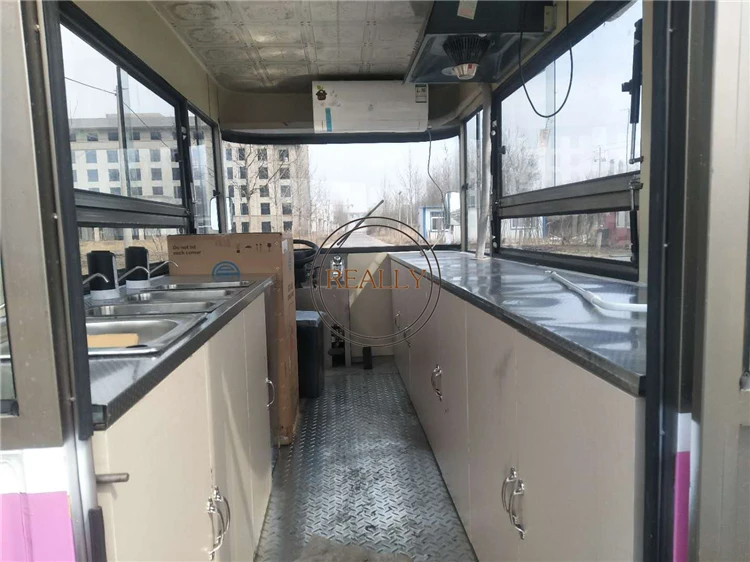 Мобильная кухня наружного использования на электрическом фургоне 3,5 м: карта обслуживания горячих собачек, кофе, пузырчатого чая, мороженого, быстрая торговля.