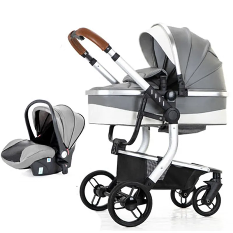 Детская коляска с высокой посадкой для детей 0 3 лет может сидеть и лежать два