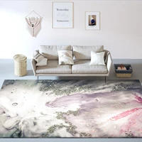 modern aesthetic abstract gilt sea water grey pink kitchen living room bedroom bedside carpet mat customizationcustom size