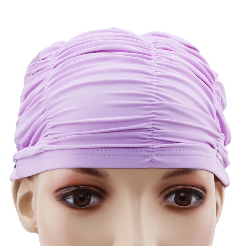 Милые однотонные детские большие наушники шапочка для плавания удобная складная