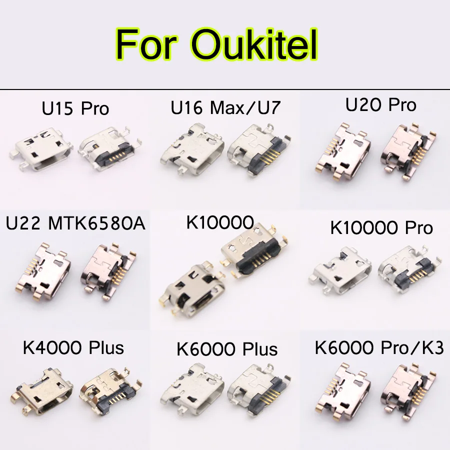 Разъем Micro usb для зарядного устройства Oukitel K6000 Plus K4000 K10000 Pro U22 U16 max U15 U15S K8|Шлейфы