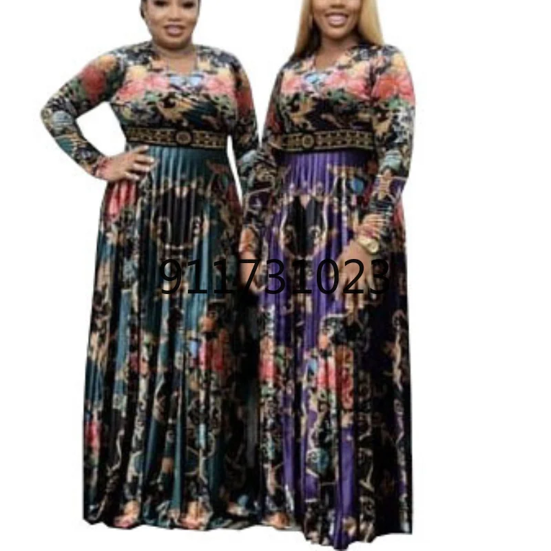 Женская модная одежда африканские платья для женщин Дашики длинное платье