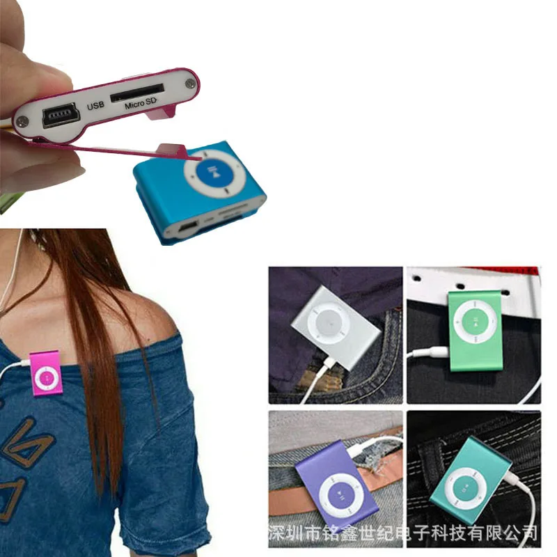 

NEW Big promotion Mirror Portable MP3 player Mini Clip MP3 Player waterproof sport mp3 music player walkman lettore mp3