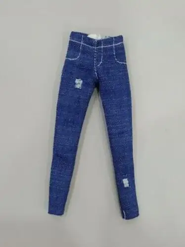 blue Pant2 Hole Кукла Blyth одежда модные джинсы/рубашка с длинными рукавами для Blyth брюки 1/6 аксессуары для кукол подходят(blyth, barbies, azone 1/6 Doll - Цвет: blue Pant2 Hole