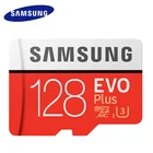 Карта памяти SAMSUNG Micro SD, EVO Plus 32 ГБ, 64 ГБ, класс 10, 128 ГБ, micro SDXC U3 UHS-I, 256 ГБ, TF-карта 4K HD для смартфонов и планшетов и т. д.