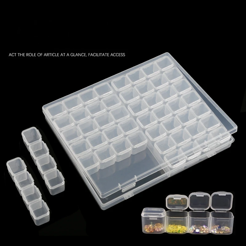 

56 сетки решетки Алмазная вышивка аксессуары алмазная живопись коробки вышитые крестом Чехлы органайзер для хранения