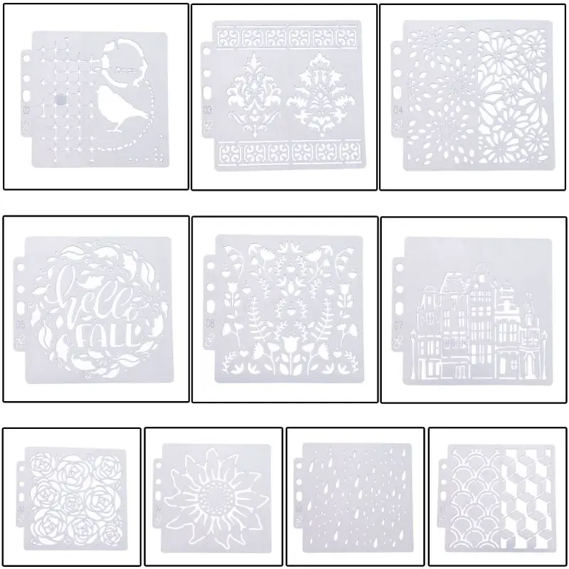 Птица цветок трафареты для дома шаблон картина Скрапбукинг штампующий альбом