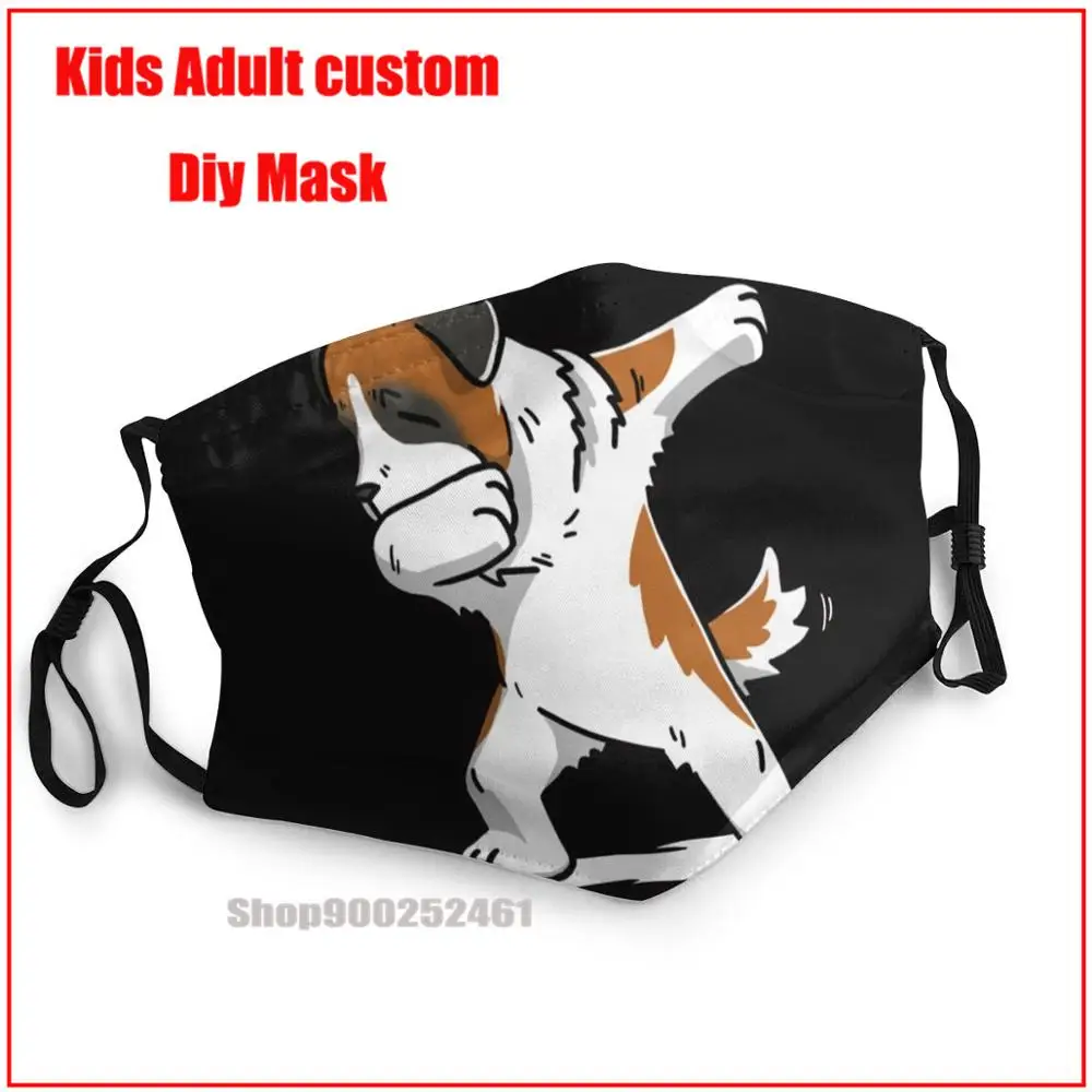 

Забавная маска для взрослых Dabbing с изображением Сен-Бернара, моющаяся маска для рта из хлопка, модная дизайнерская маска для лица