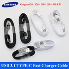 Оригинальный кабель Samsung TYPE C 0,21,21,523 м, кабель для быстрой зарядки и передачи данных для Galaxy S20 S10 S9 S8 Plus S10lite Note 8 9 A51 A71 5G