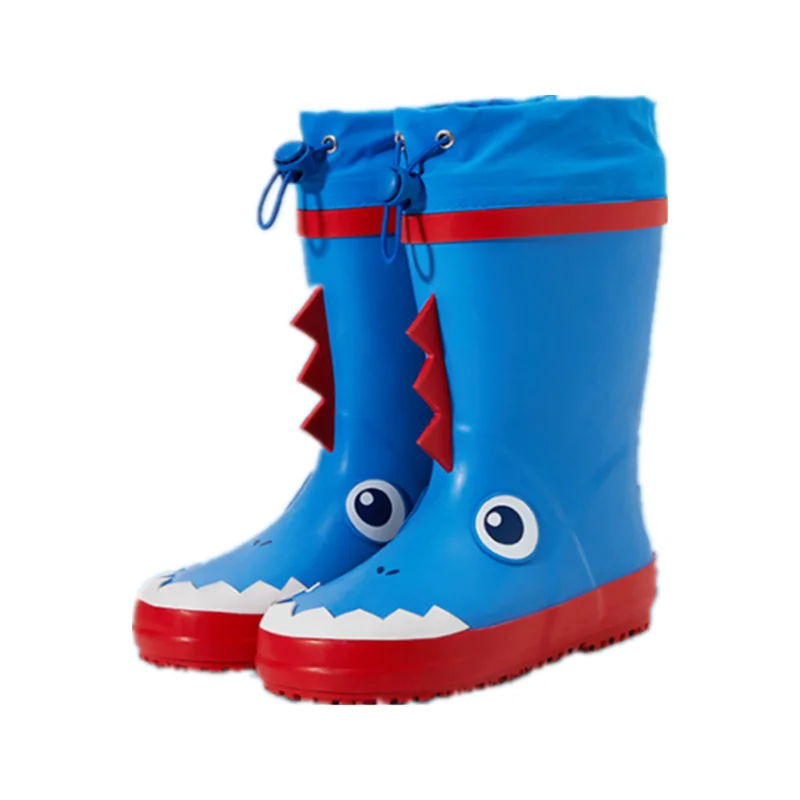 

Kid's Lovely Kids Rubber Waterproof Boots For Children 2021 Spring/Summe/Autumn Outdoor Boys And Girls Flat Cartoon Rain Shoes