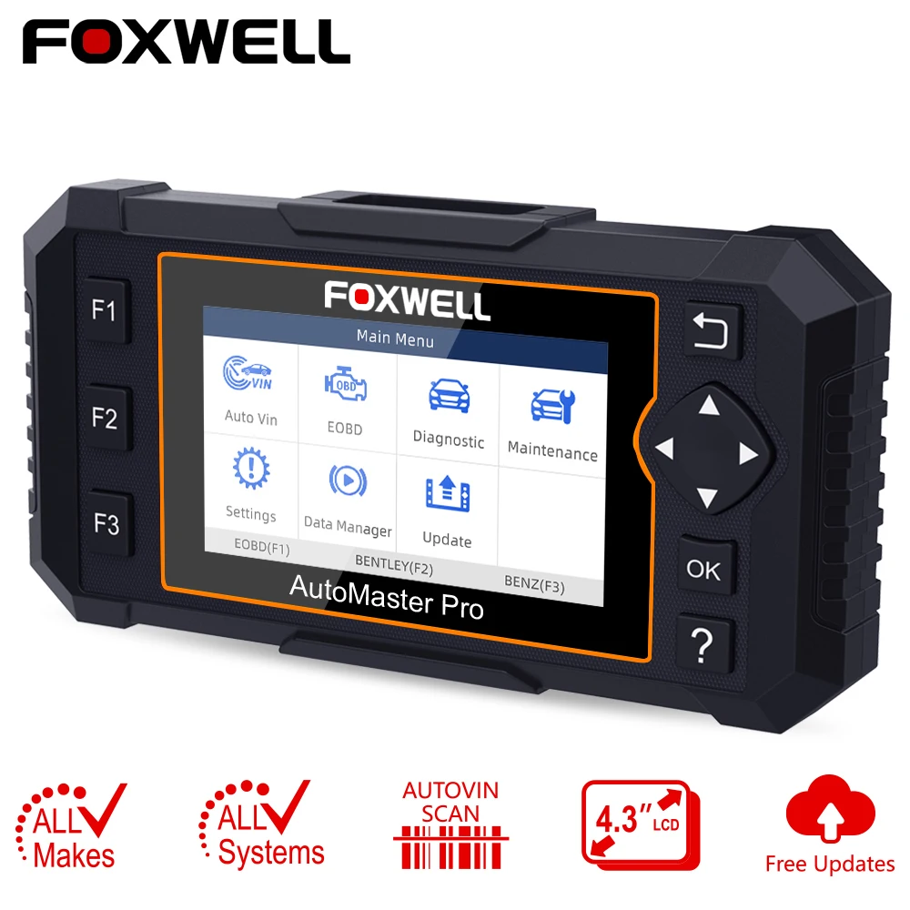 Foxwell NT624 Elite OBD2 сканер полная система OBD2 автомобильный сканер EPB сброс масла диагностический инструмент автомобильные аксессуары бесплатное обновление