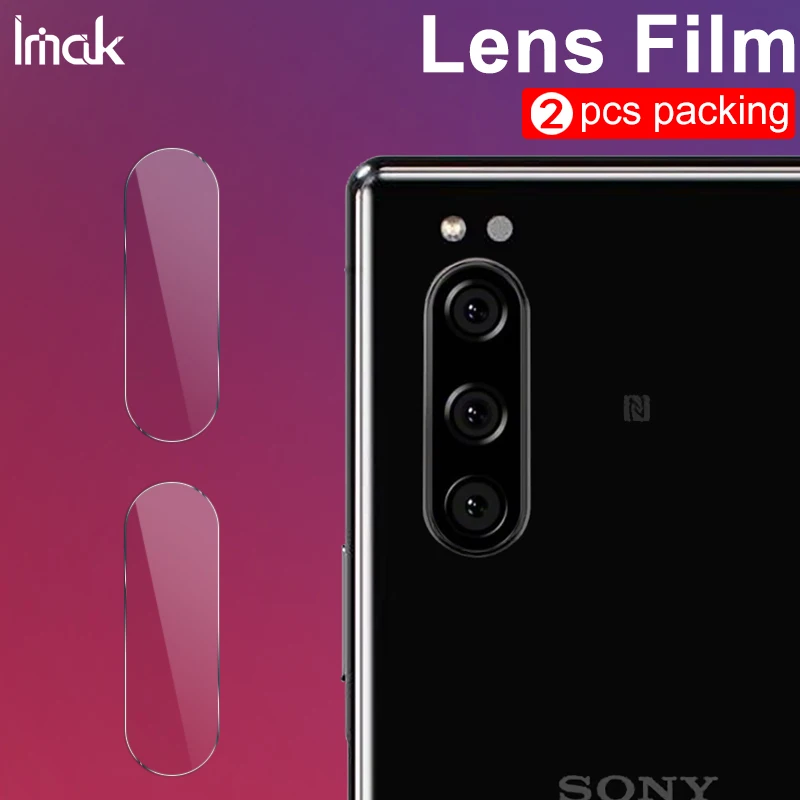 

Imak 2pcs Wear-resistant Camera Protective Lens Film for Sony Xperia 5 Tempered Glass Film