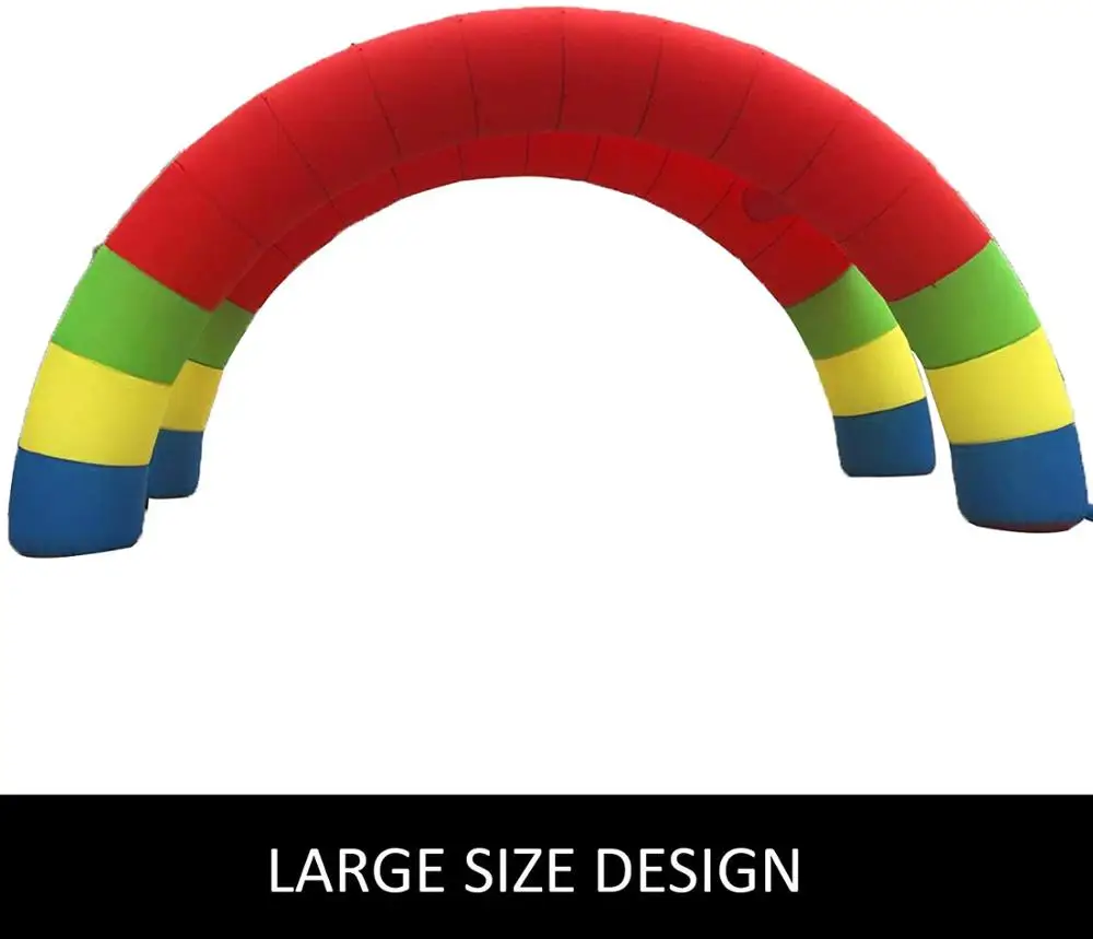 Двойной стенд Двойные арки 370 футов х 13 надувная Радужная Арка С нагнетателем Вт