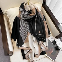 women chain cotton and hemp scarf autumn and winter new style air conditioner keep warm shawl fashionable sunscreen beach towel