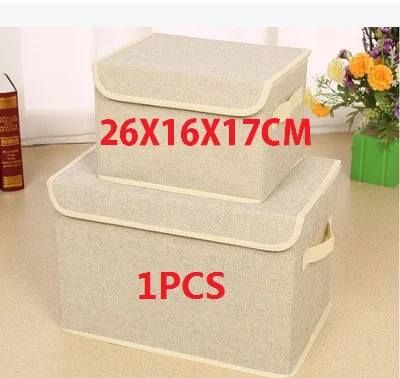 25X16X17CM Складной короб для хранения из нетканого полотна Одежда Организатор нижнее белье Носки для бюстгальтеров, книг игрушки ящики для хранения косметики чехол на 2 размера - Цвет: 25X16X17CM