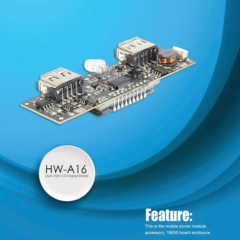 Двойной USB PCB BMS ЖК дисплей Мобильный банк питания аксессуары 18650 зарядное