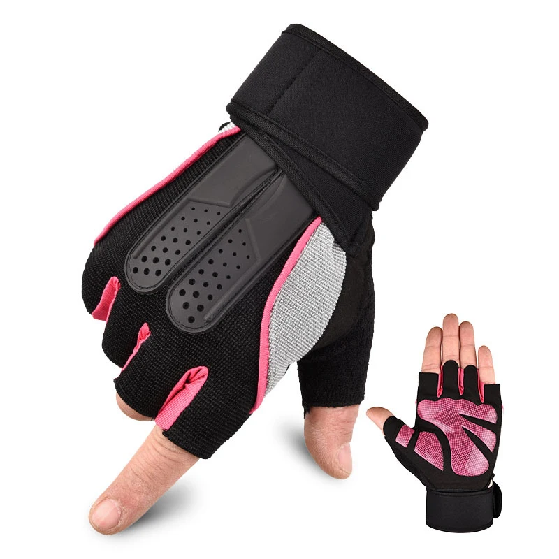 Tactical Shockproof Gloves 1Pair Sports Equipment Cycling Bike Touch Resistant Fitness Half Finger Mittens Punk Hip Hop | Аксессуары для