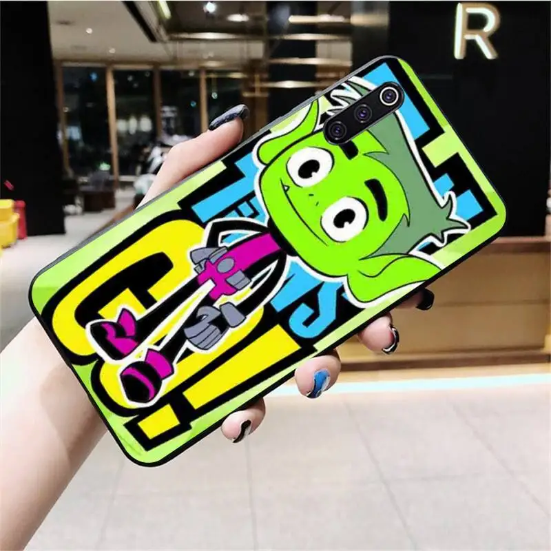 

PENGHUWAN Teen Titans Go Bling Cute Phone Case for Xiaomi Mi10 10Pro 10 lite Mi9 9SE 8SE Pocophone F1 Mi8 Lite