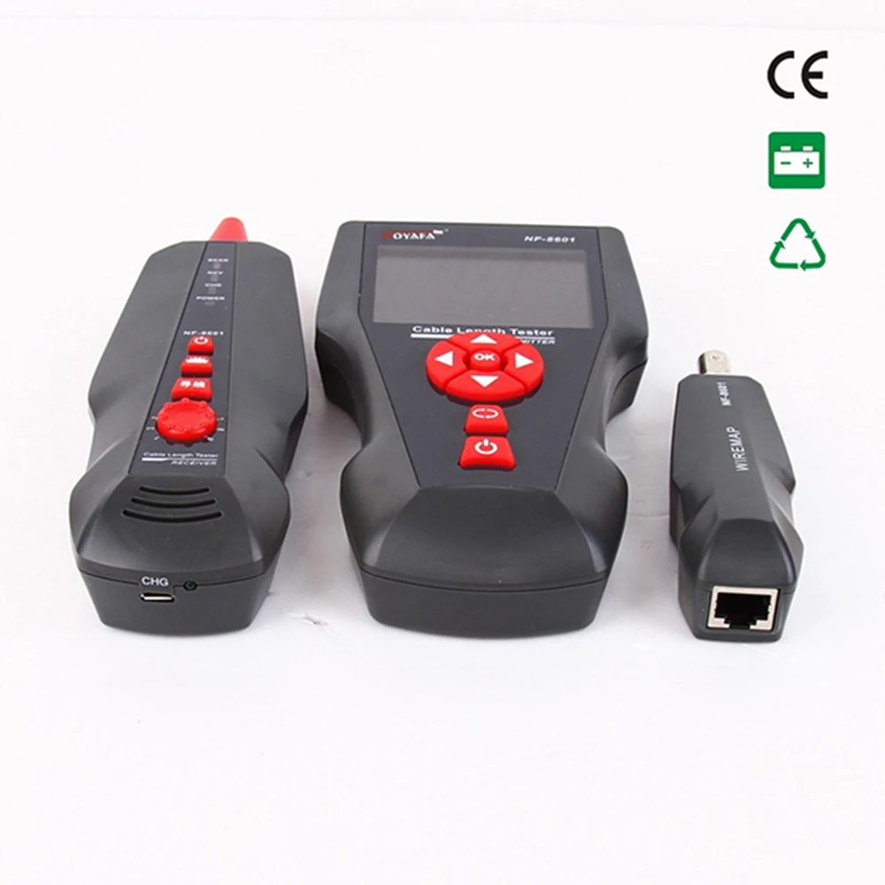 Free shipping, Noyafa NF-8601 Multi-functional Lan Phone Wire Tracker Cable Tester with CE RJ45 RJ11 BNC POE PING